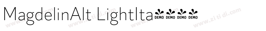 MagdelinAlt LightIta字体转换